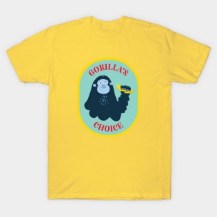 Gorilla's Choice Banana - Simpsons inspired design T-Shirt